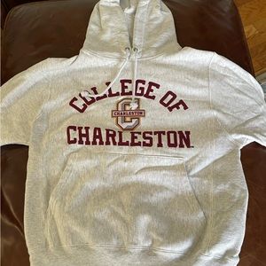 Hooded, Champion embroidered College of Charleston sweatshirt - never worn